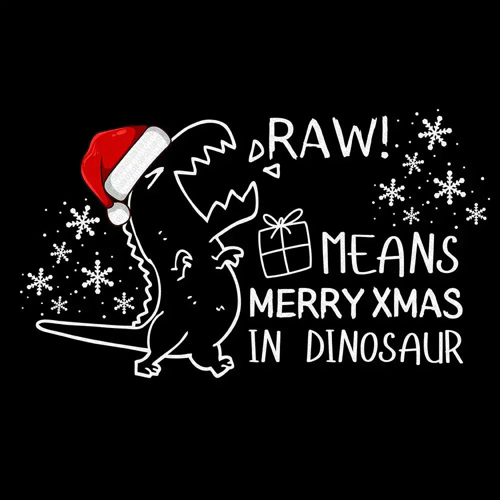 Dino Christmas Shirt For Toddlers/Adults